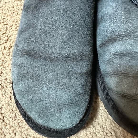 UGG Australia Women's Classic Tall Black Sheepskin Shearling Boots Size 8W - Picture 9 of 16